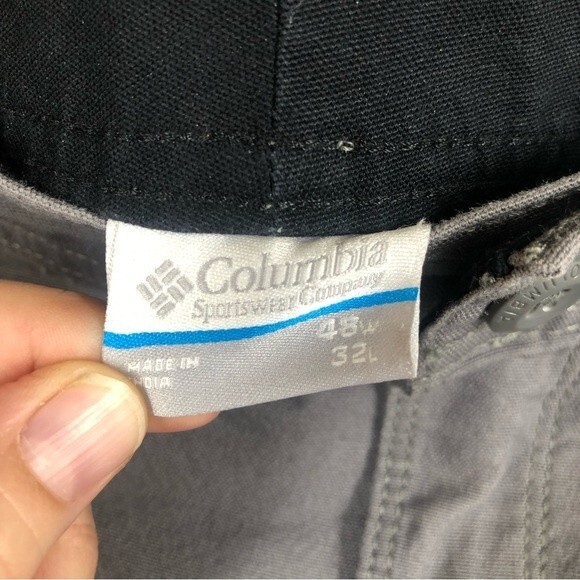 Columbia Regular Fit Carpenter Pants Gray Jeans 48x32 - Picture 4 of 8